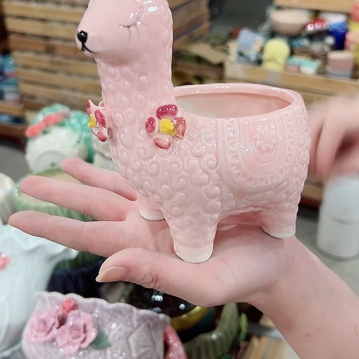 有孔.凑满10元发货多肉陶瓷花盆！