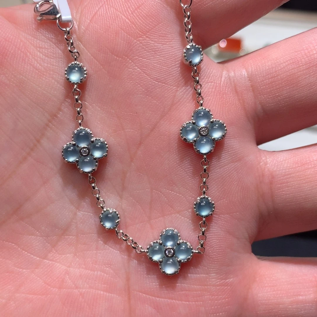 翡翠银S925镶嵌耳饰0009