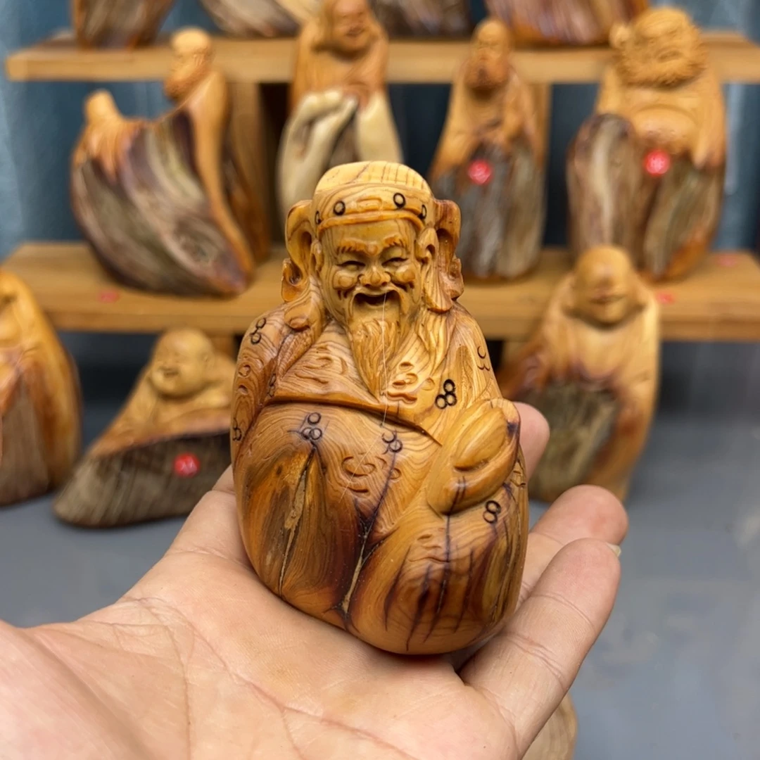 一***提木崖柏木摆件手把件