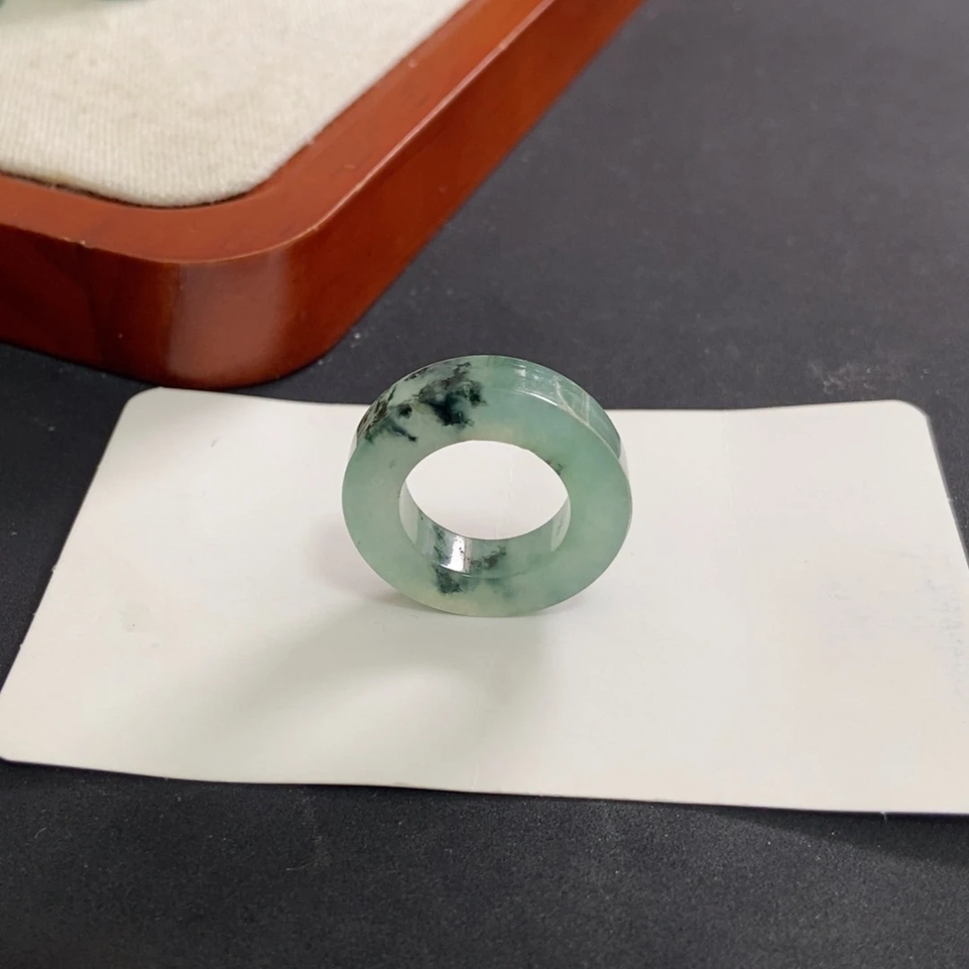 未镶嵌定制翡翠冰晴黑花