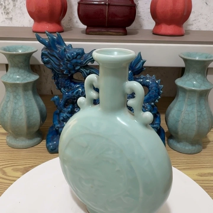 瓷片手工制作陶瓷摆件