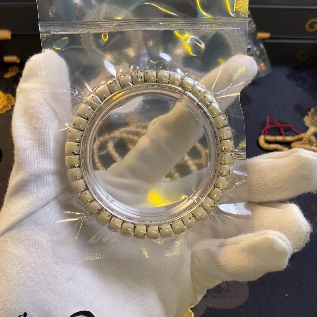 星月菩提手串半壁留白药片8✖️5