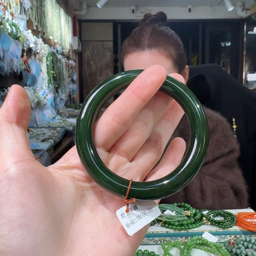 和田玉未镶嵌手链57.4