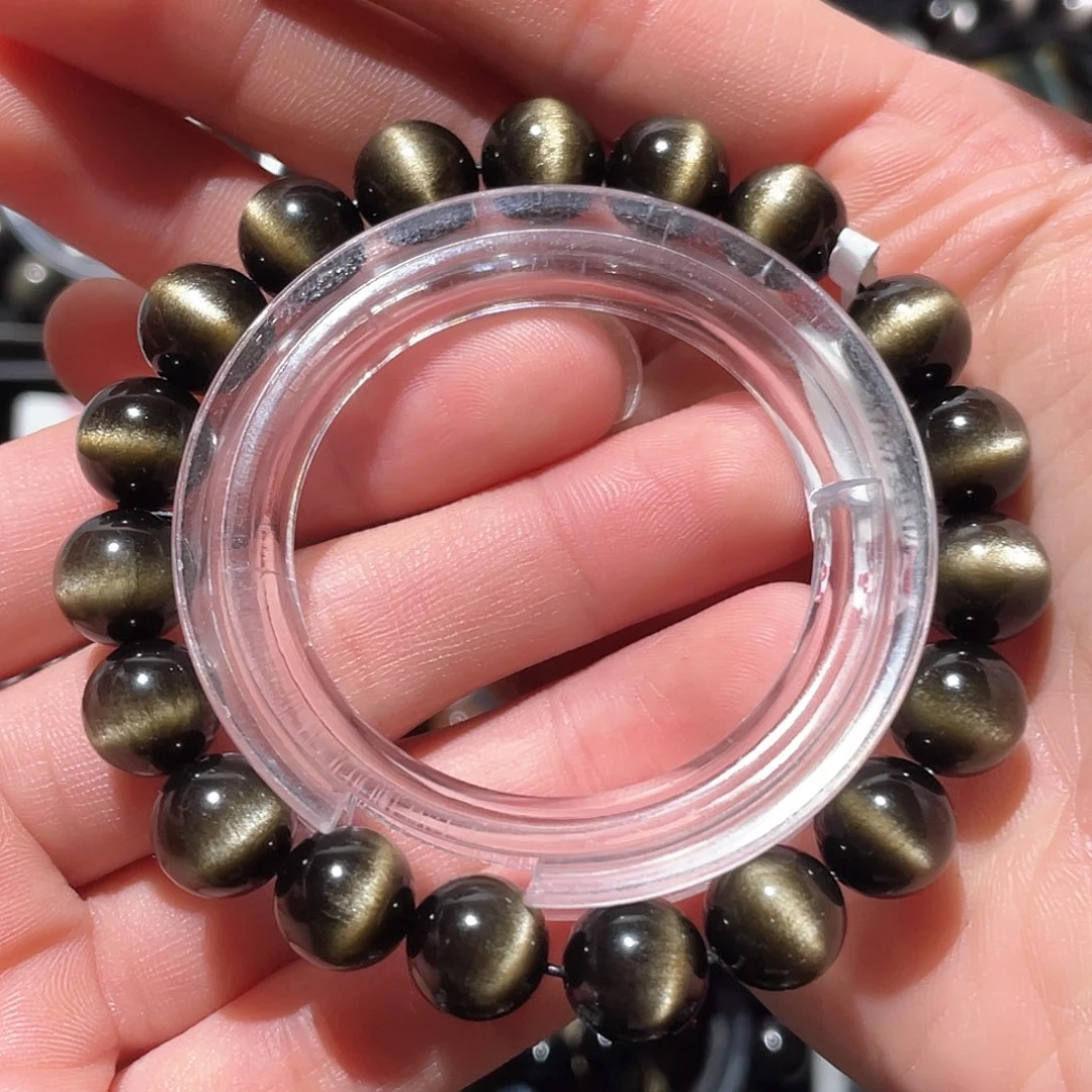 黑曜岩手链未镶嵌Y**O