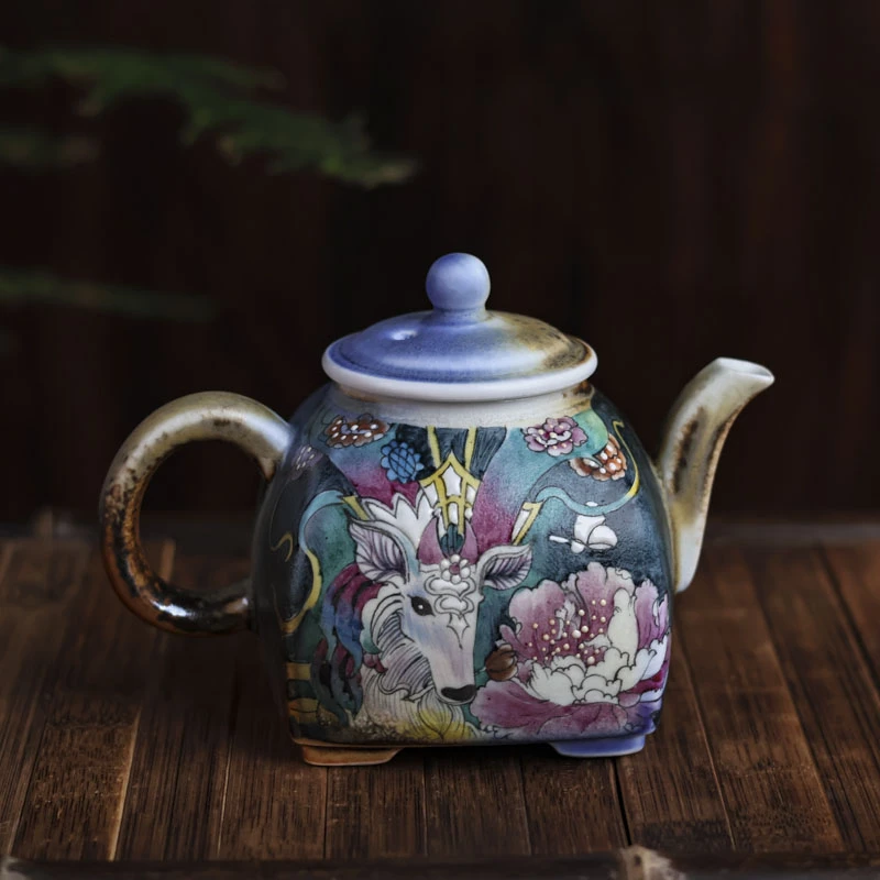 【静姐小院】九色鹿天圆地方壶190ml（蕉白S0044）