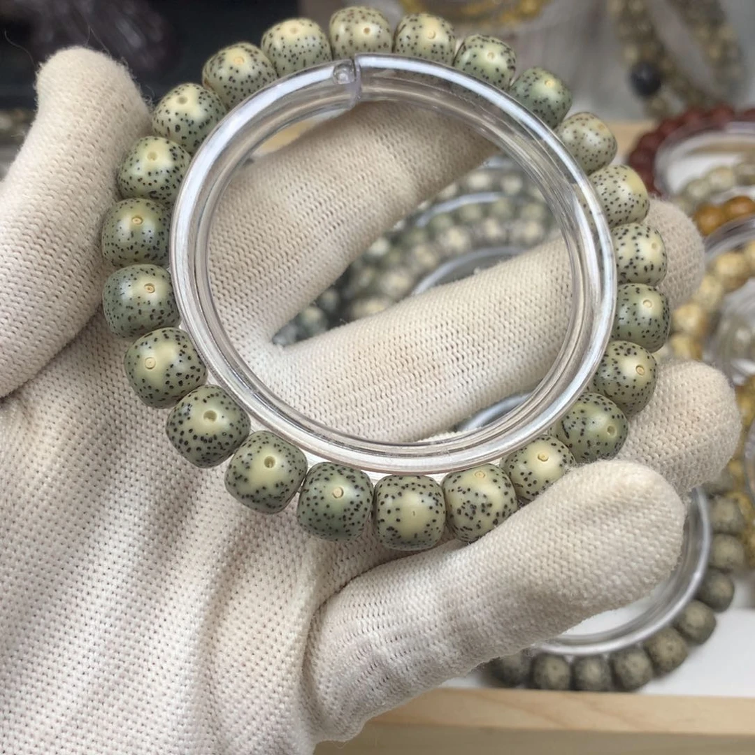 星月菩提手串26号绿幽灵10×9