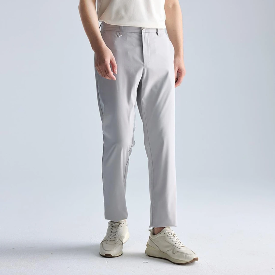 利郎【直筒休闲】修身商务夏季直筒休闲裤薄款户外透气弹力男士运动
