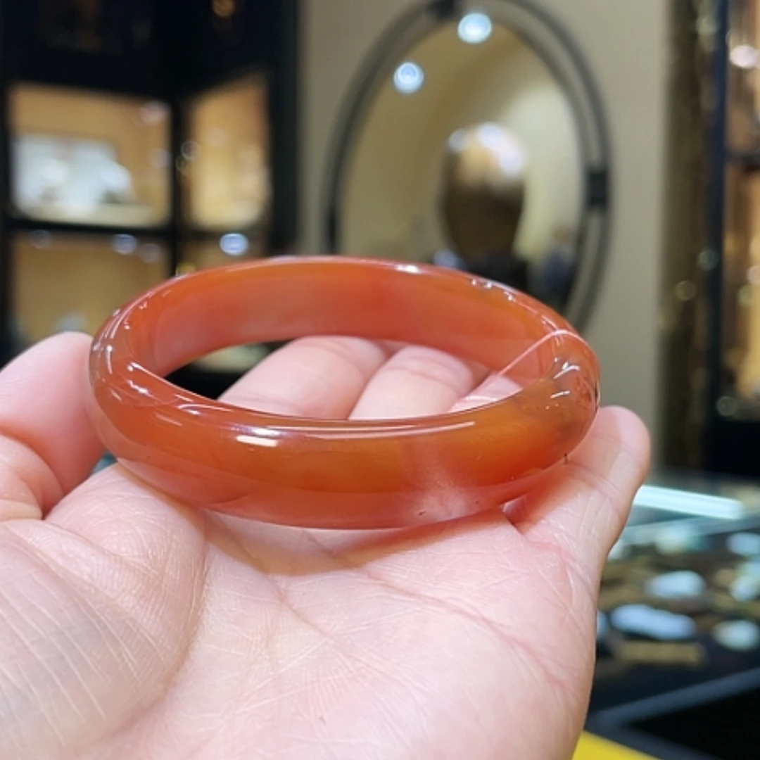 【闪购商品】南红玛瑙手镯未镶嵌56.8#41.3g