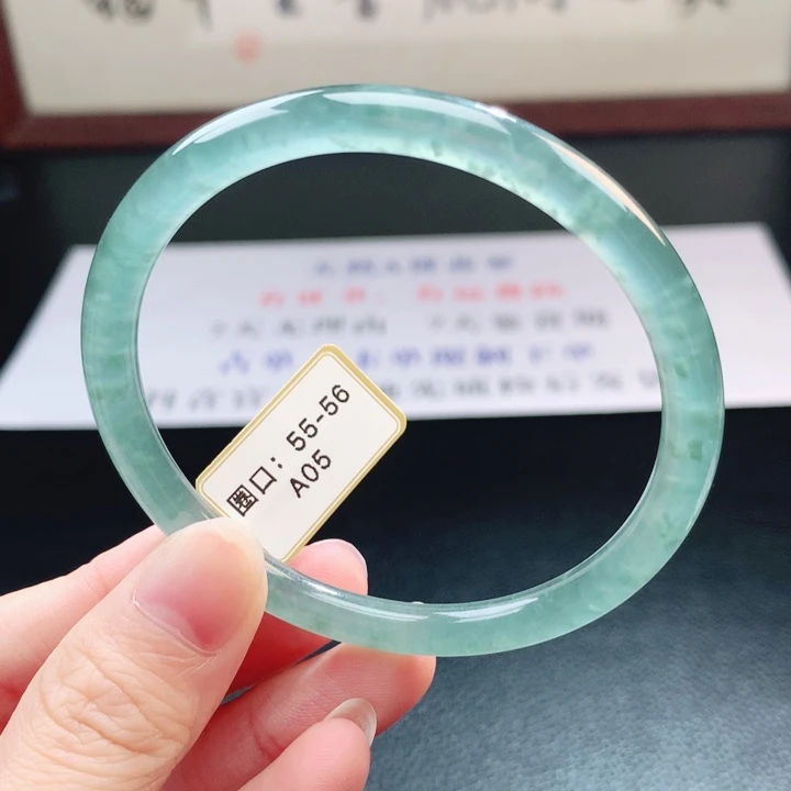 翡翠未镶嵌手镯翡翠手镯65