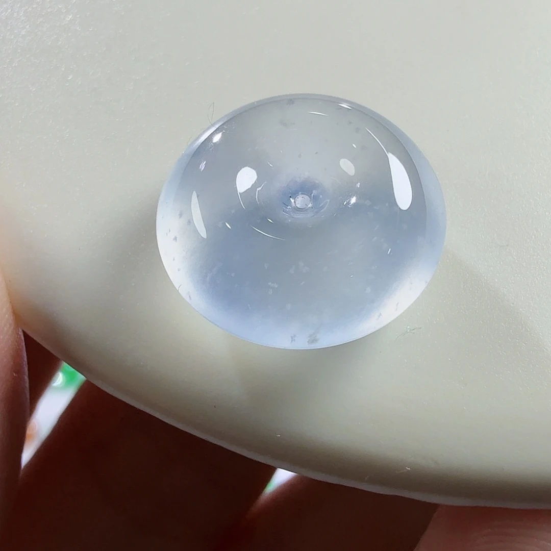 翡翠未镶嵌颈饰玻璃蓝钢