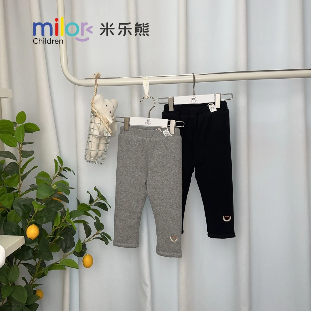 6673米乐熊女童打底裤加棉儿童加厚保暖童装棉裤暖裤冬季