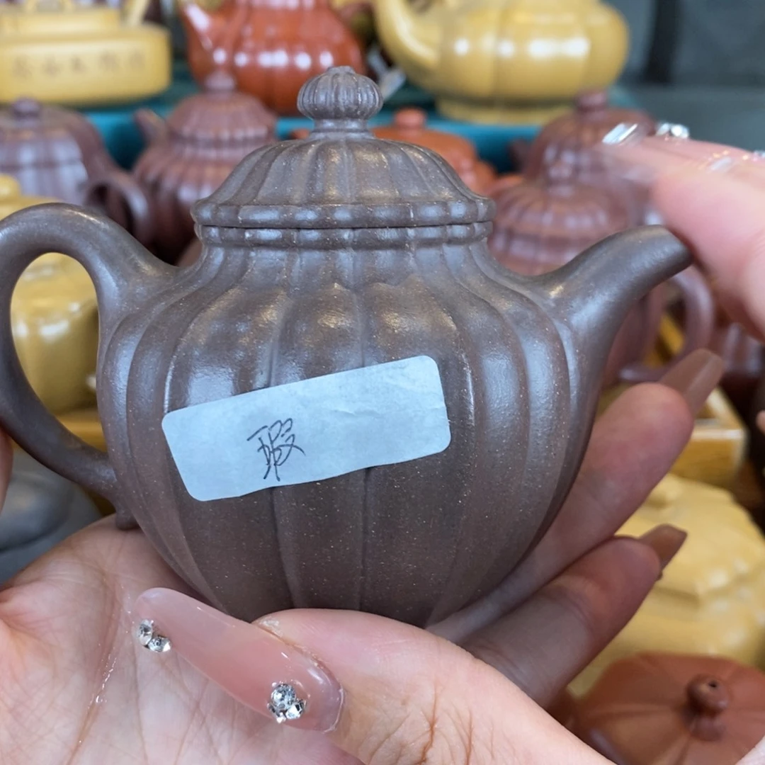 行***）茶壶紫砂原矿泥料手工壶直播间