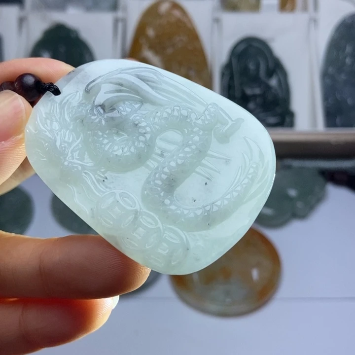 翡翠未镶嵌挂件翡翠