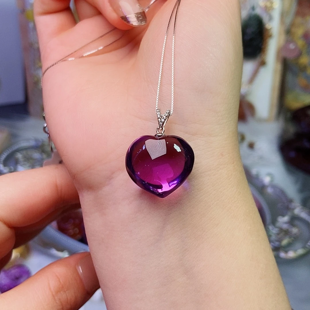 水晶吊坠(赠链)银S925镶嵌