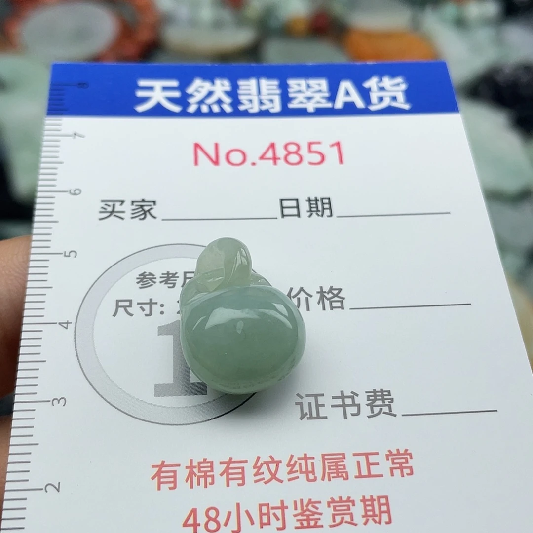 翡翠未镶嵌挂件4851