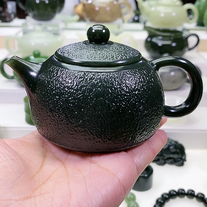 未镶嵌和田玉挂件茶壶200m l