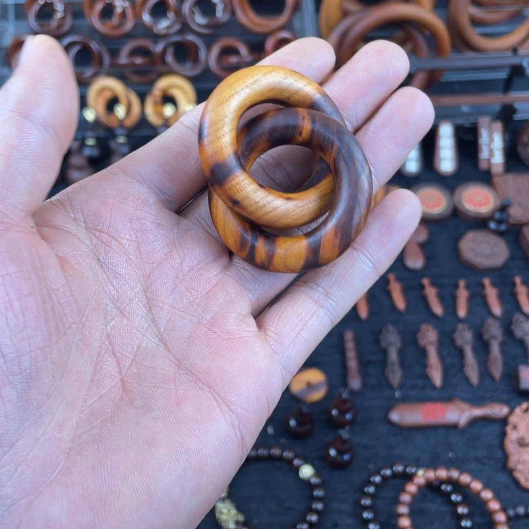 枣木桃木乾坤圈包邮