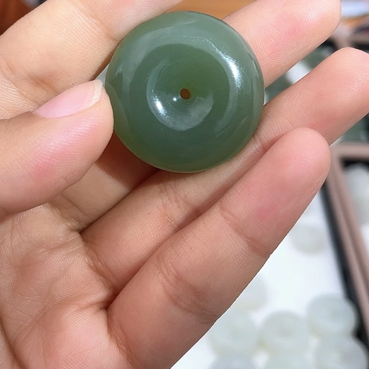****️吊坠(不含链)未镶嵌和田玉约30平安扣(木林)