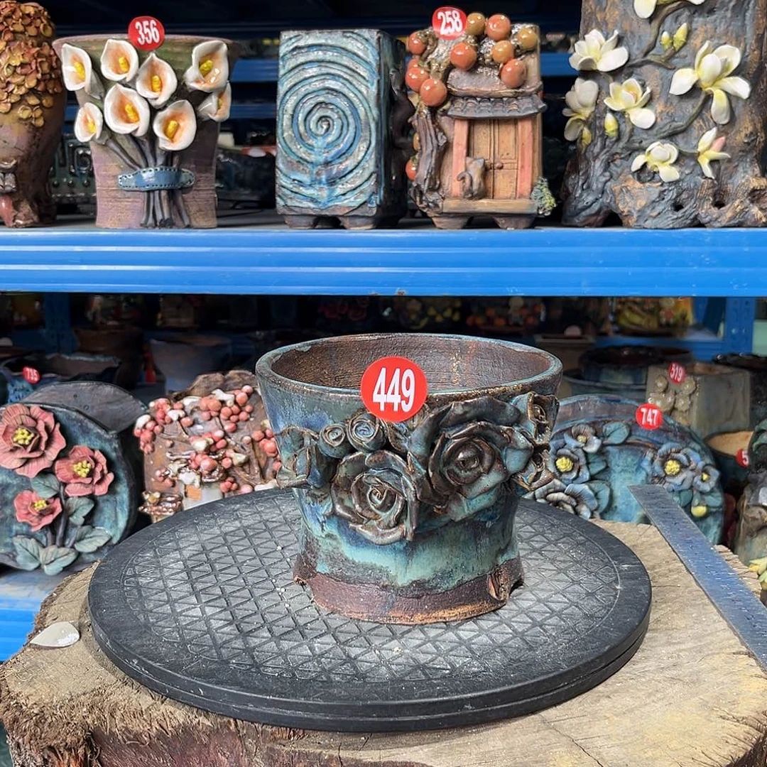 449 号陶然花器手工花盆