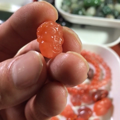 手链未镶嵌和田玉（糖玉）福*