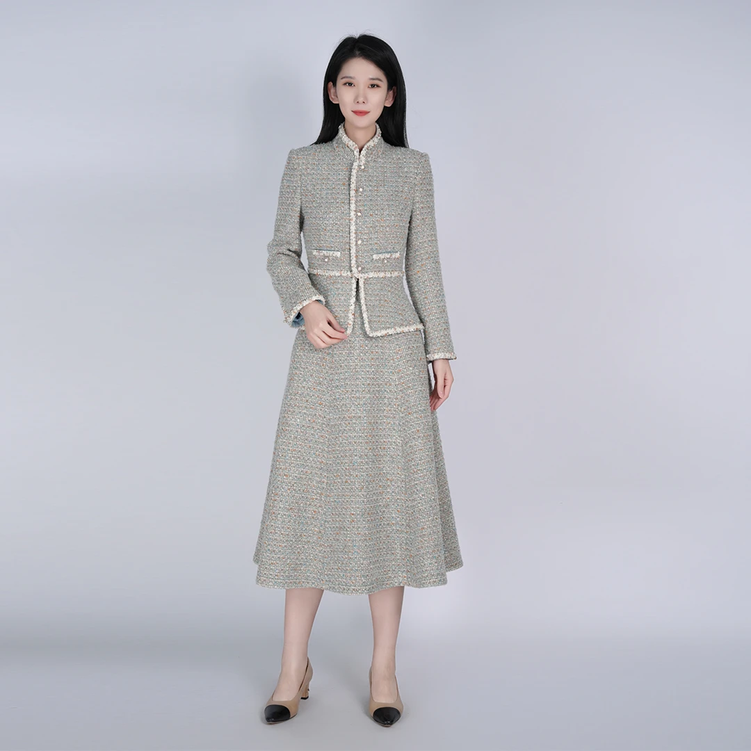 浒城古娘国风中式小香风精致逐梦香风套装HCSS051081+HCSS051082