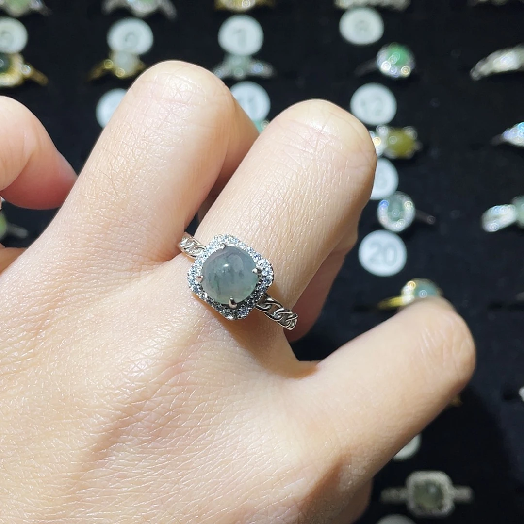 翡翠未镶嵌戒指戒指