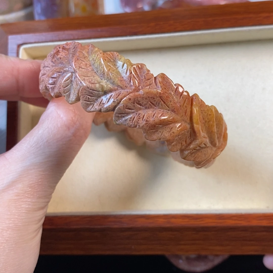 硅化珊瑚（珊瑚玉）未镶嵌手镯59口福利200