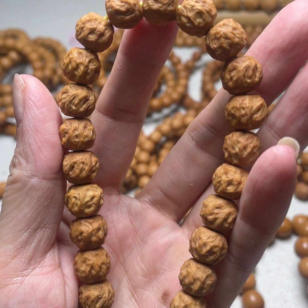 早***鸟猴头核桃手串龙蛇10➕微微瑕