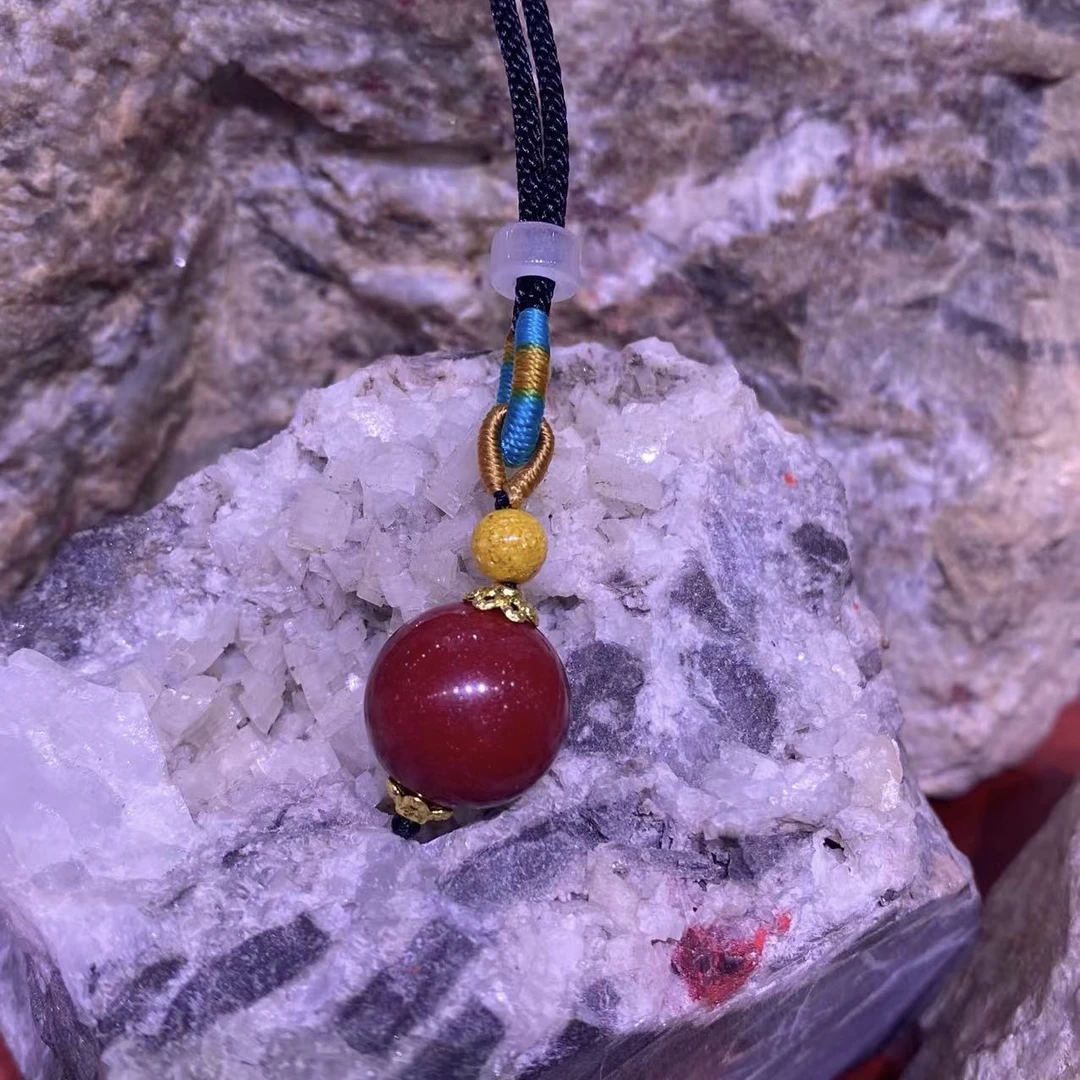瑞思祥 含辰砂工艺品【直播专享】女士转运真品紫金砂一生一世吊坠