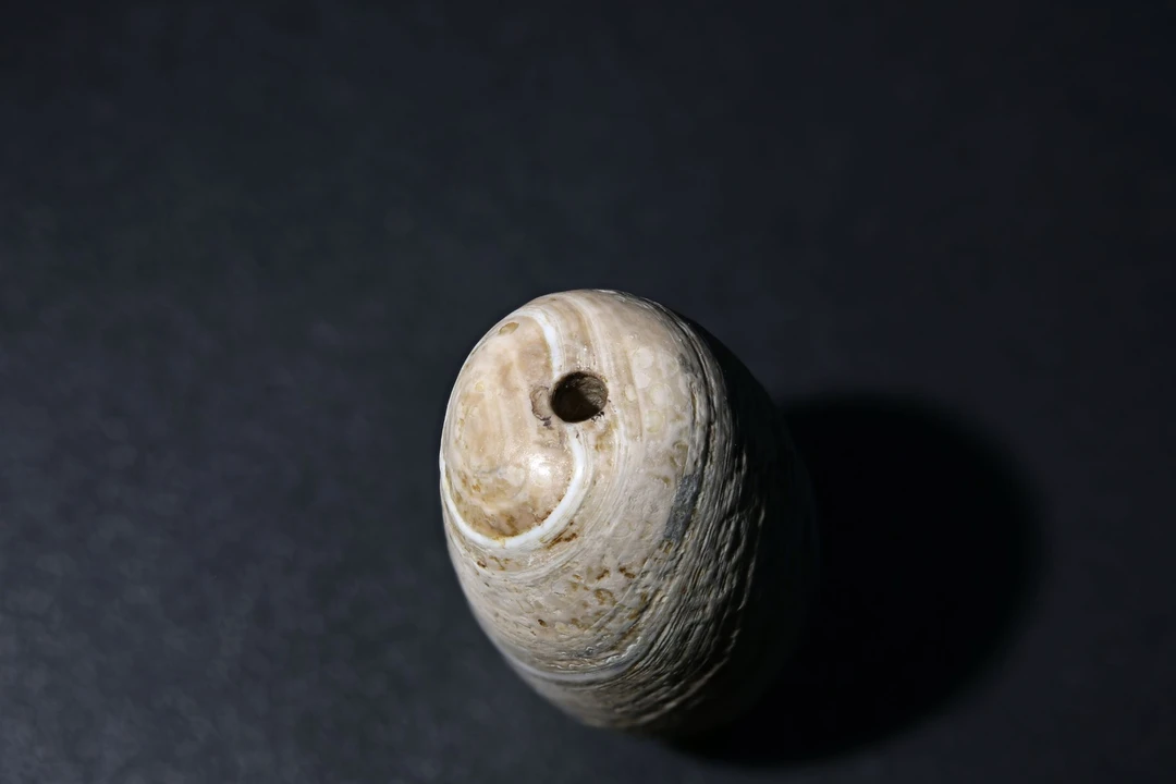 千年缠丝玛瑙火供珠单颗对孔28.4m直径17.4m