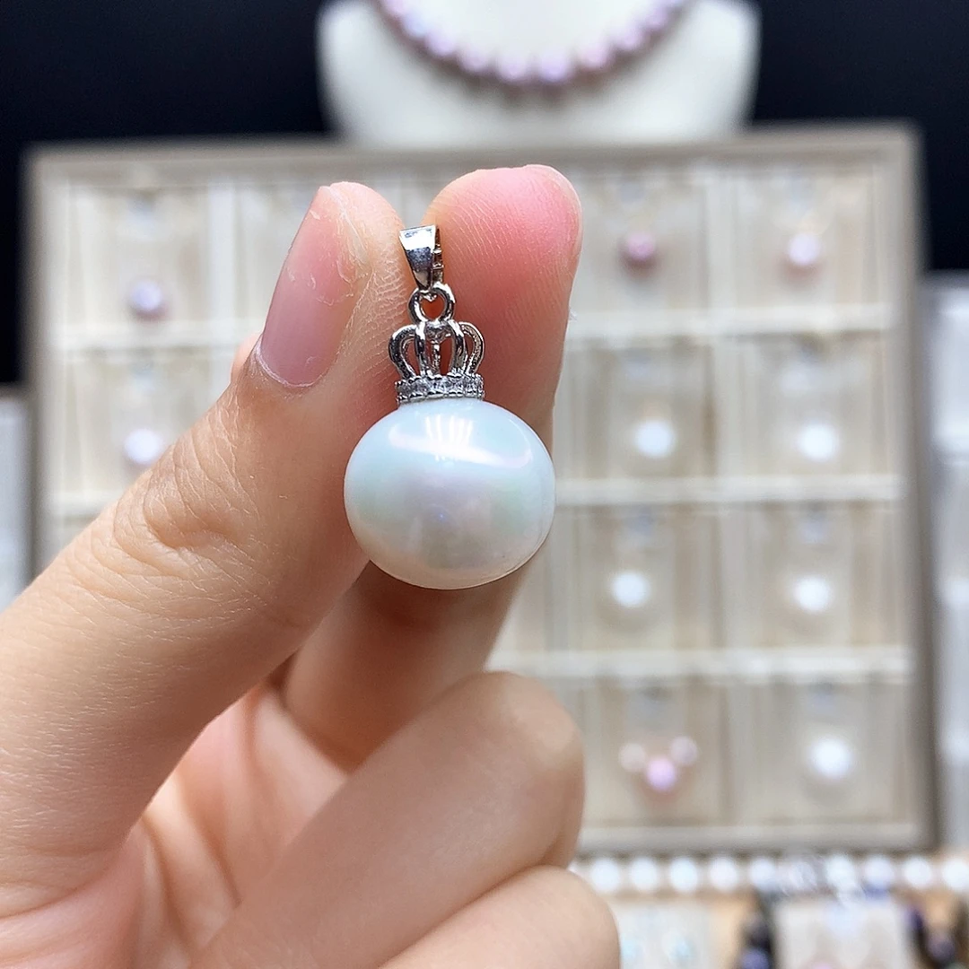 颈饰合金淡水珍珠