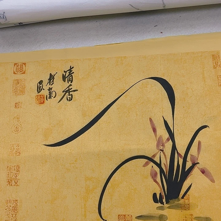 国画纯手绘字画宣纸