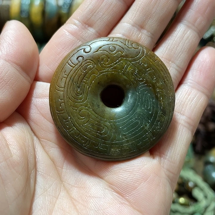 岫岩河磨玉（透闪石质玉）未镶嵌挂件终****点