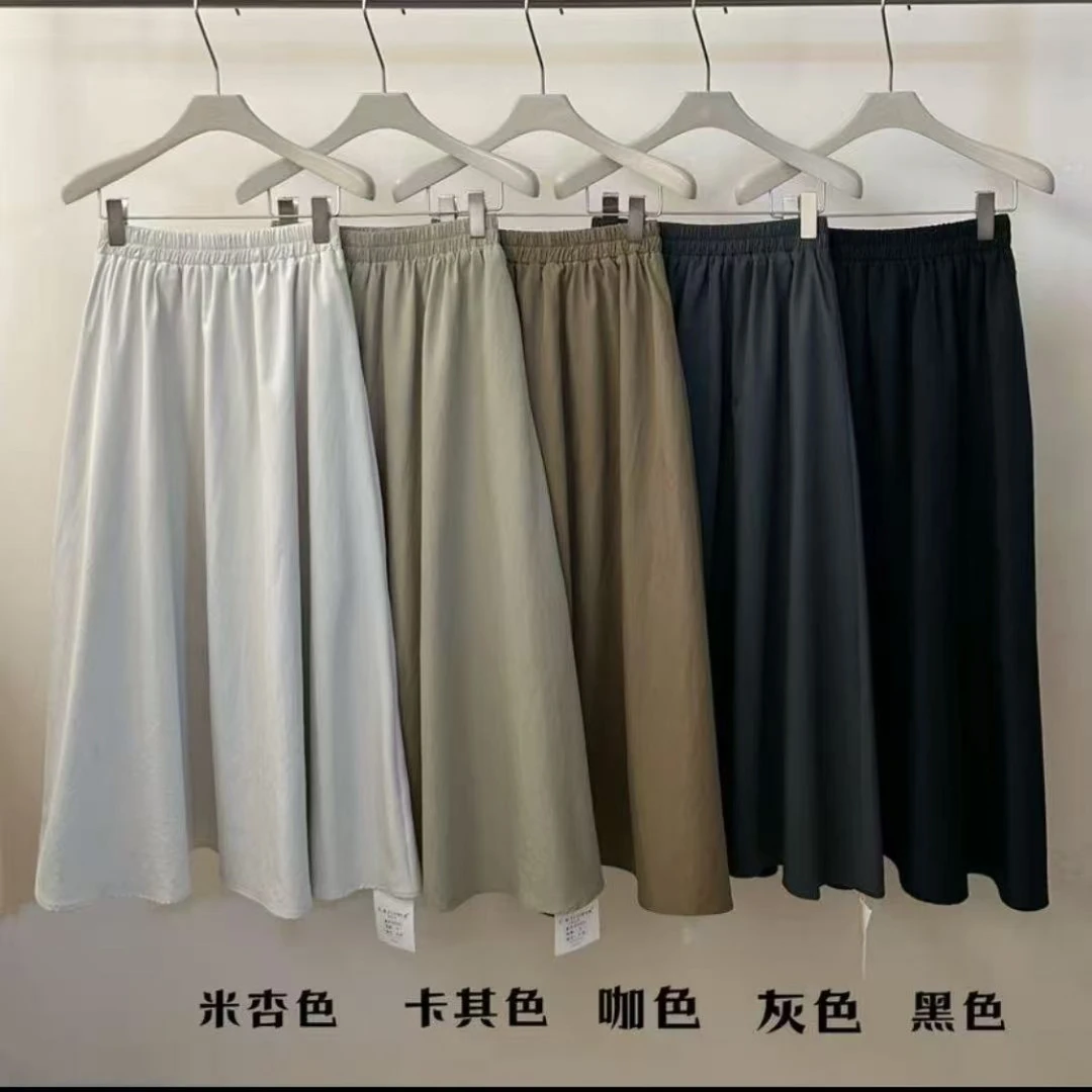 82102# 高级感~松紧腰半身裙女