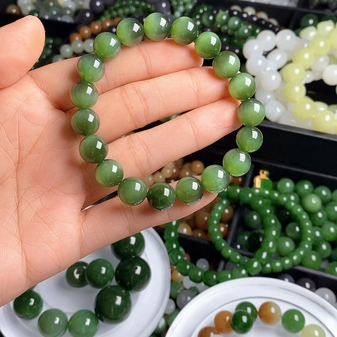 和田玉（碧玉）未镶嵌珠宝半成品