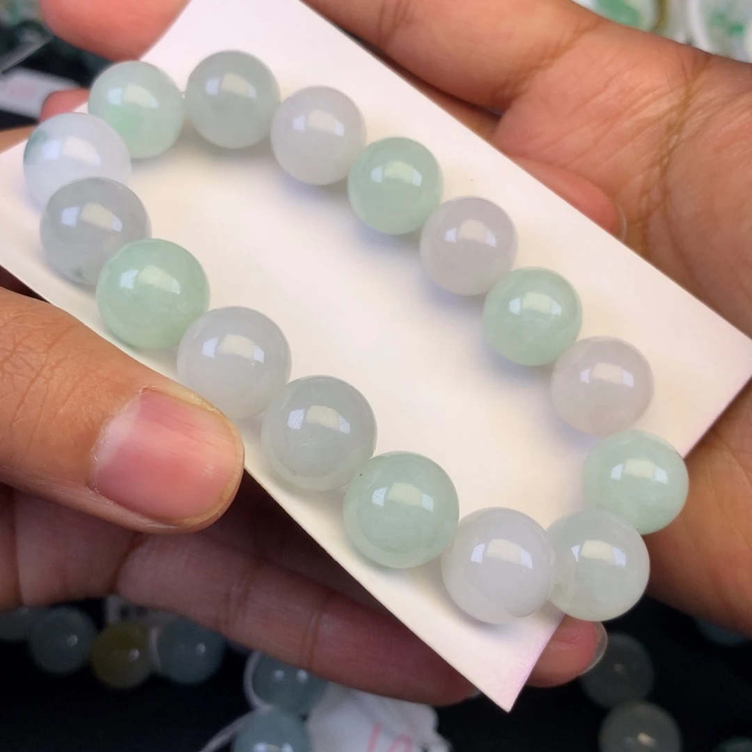 翡翠未镶嵌颈饰天然缅甸翡翠A货卡12.4