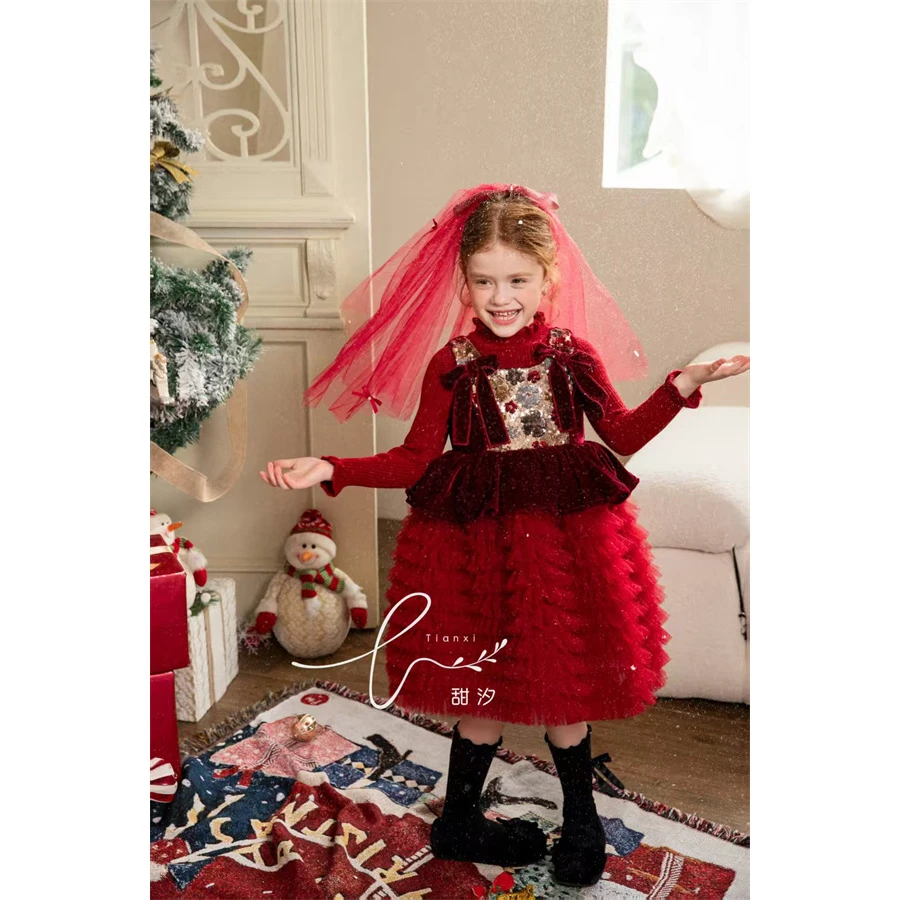 【宝石公主】甜汐·25冬~女宝宝公主裙背心裙连衣裙86525（汉服童装）