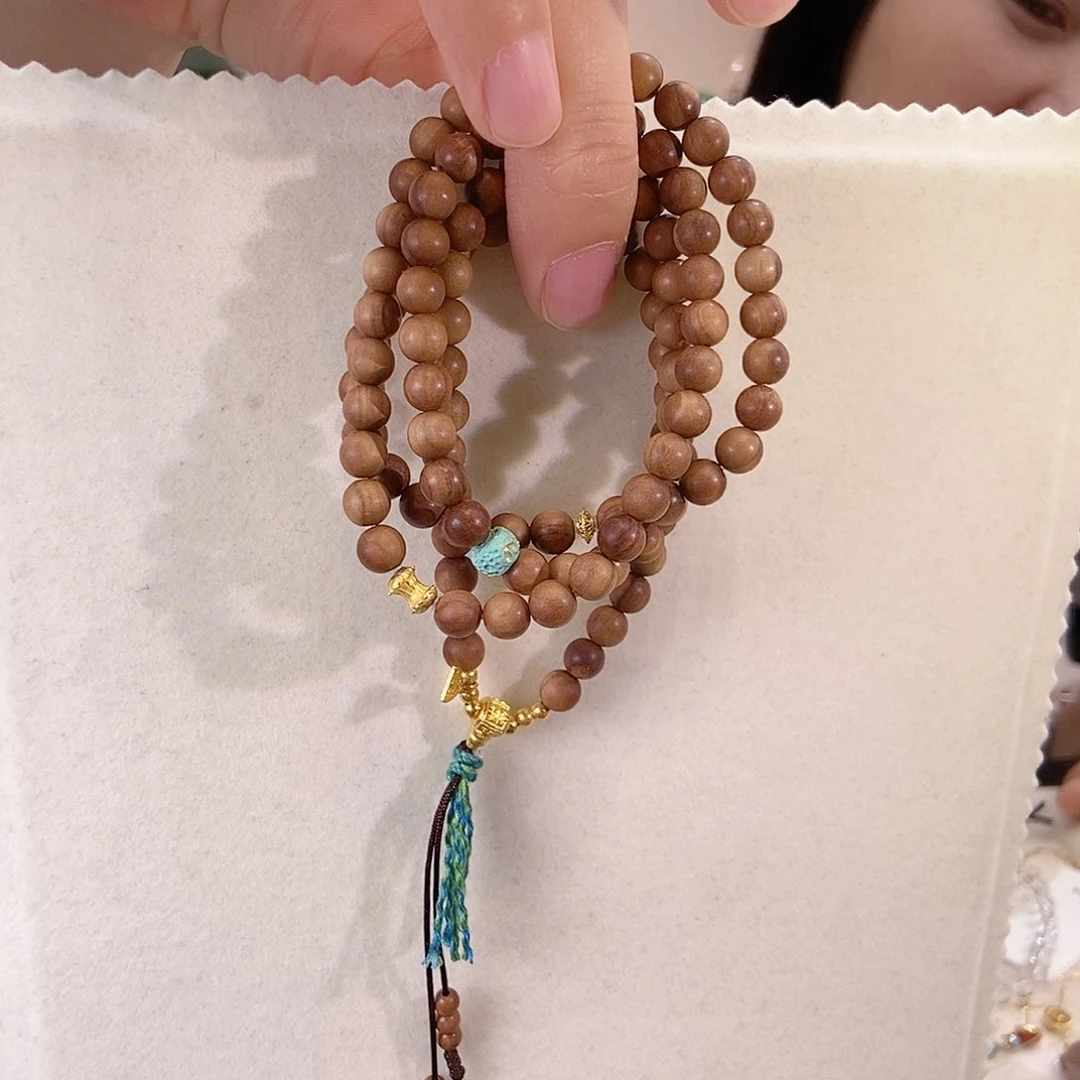 绿松石18K金镶嵌颈饰设计款