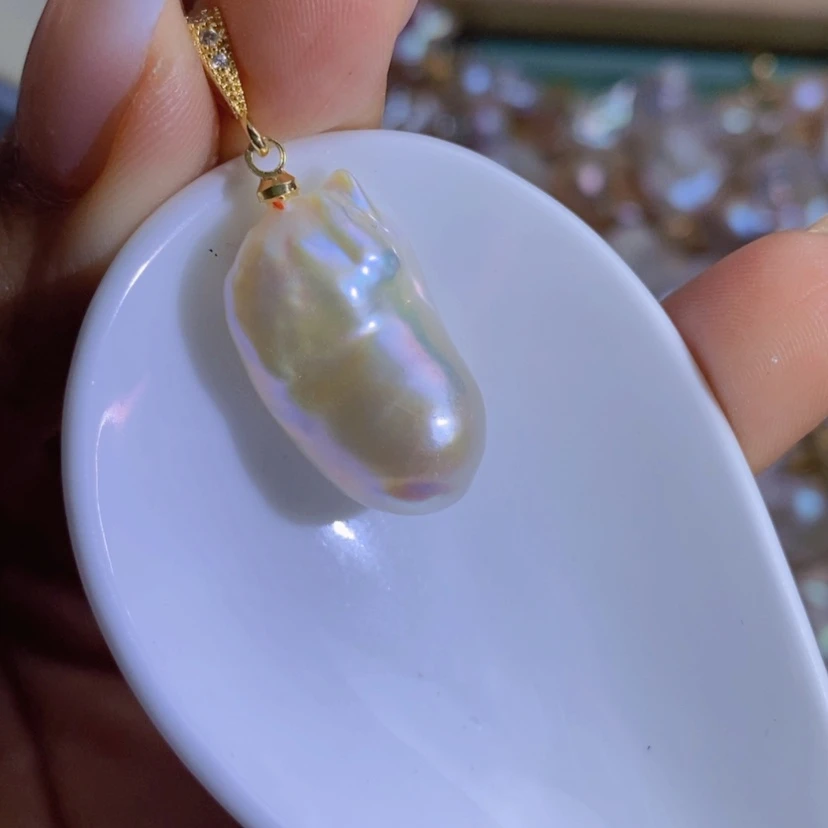 【闪购商品】淡水珍珠天然珍珠（微瑕）合金