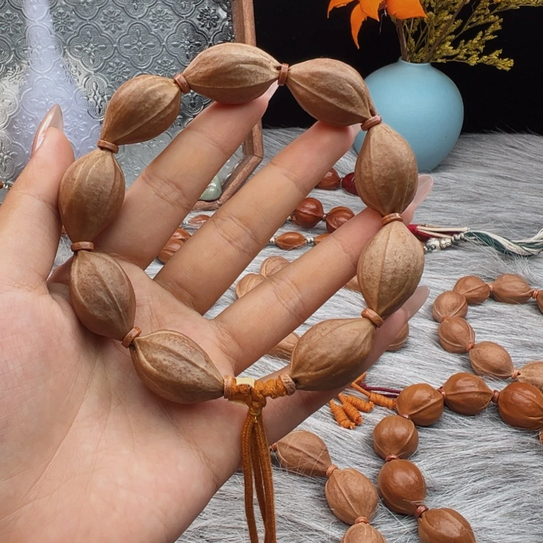 橄榄核手串梅林铁核18×28素串鲨鱼背
