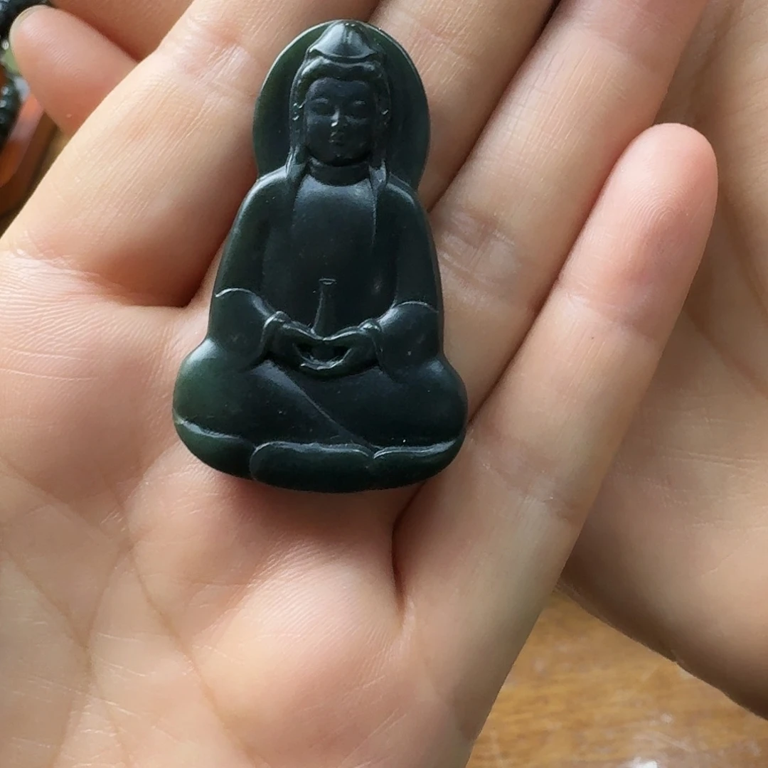 和田玉未镶嵌吊坠(不含链)