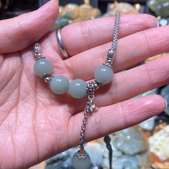 岫玉毛衣链未镶嵌