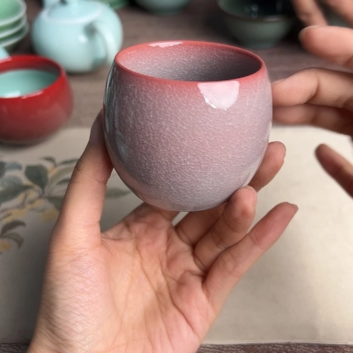 龙泉云间青瓷小米茶器