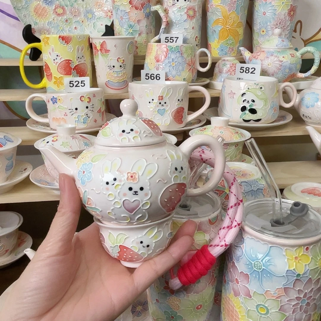 瓷片玉泥茶壶茶碗101号号号号号