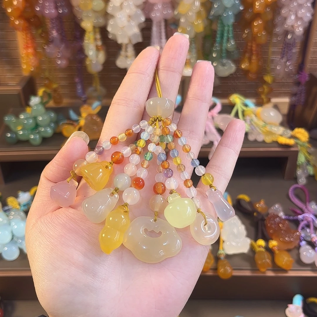 玛瑙/玉髓未镶嵌车挂