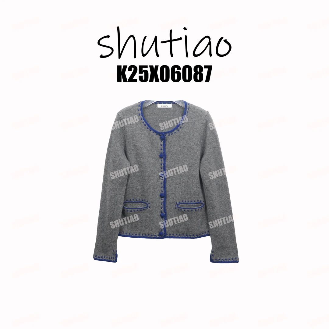 【SHUTIAO】2025秋冬：新款小众设计款开衫K25X06087