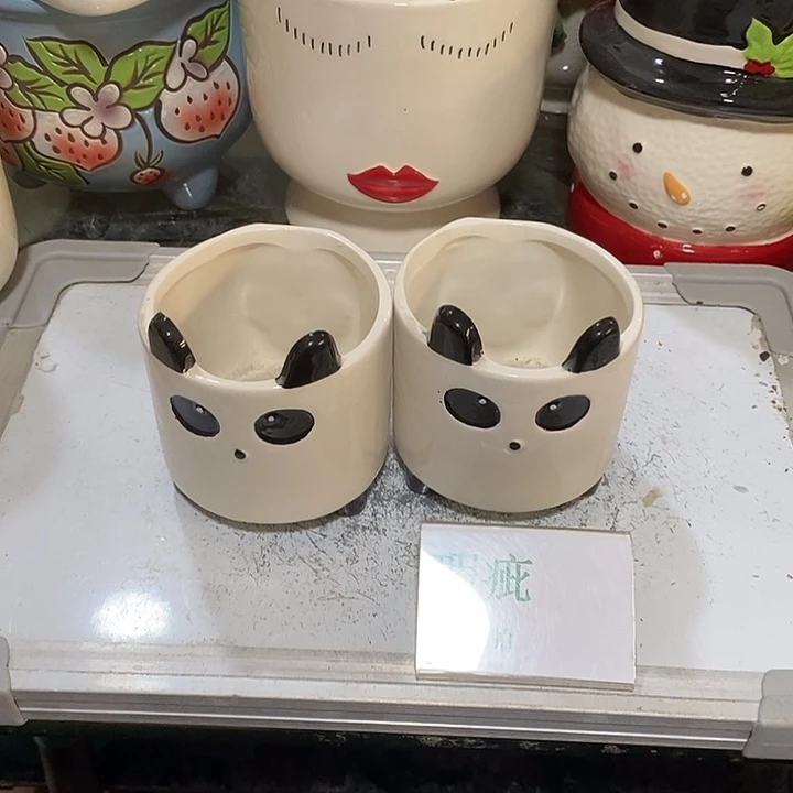 紫砂花盆多肉植物盆瑕疵有孔