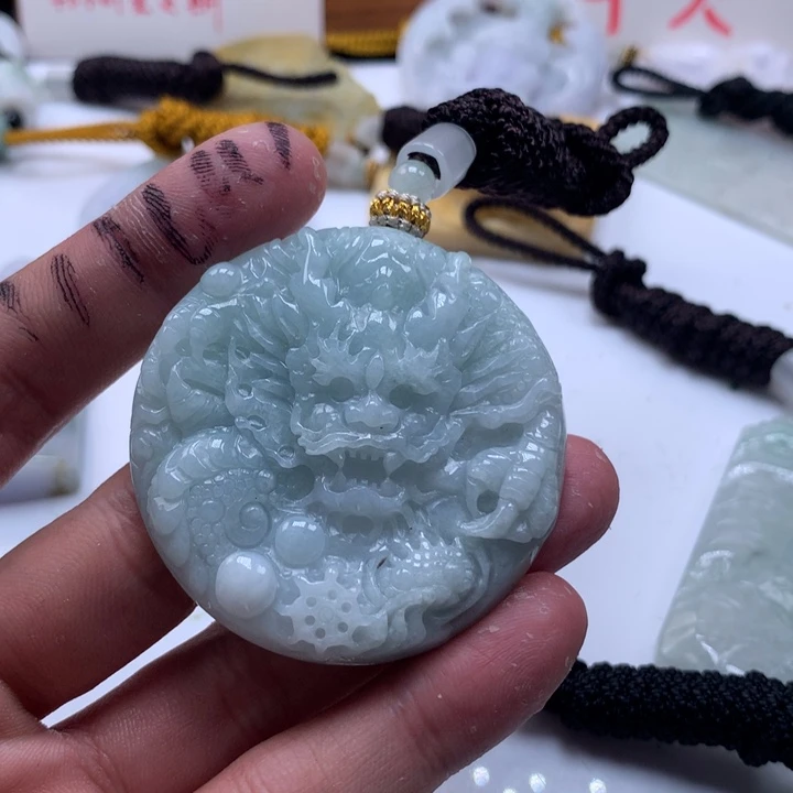 颈饰未镶嵌翡翠保真天然a货翡翠
