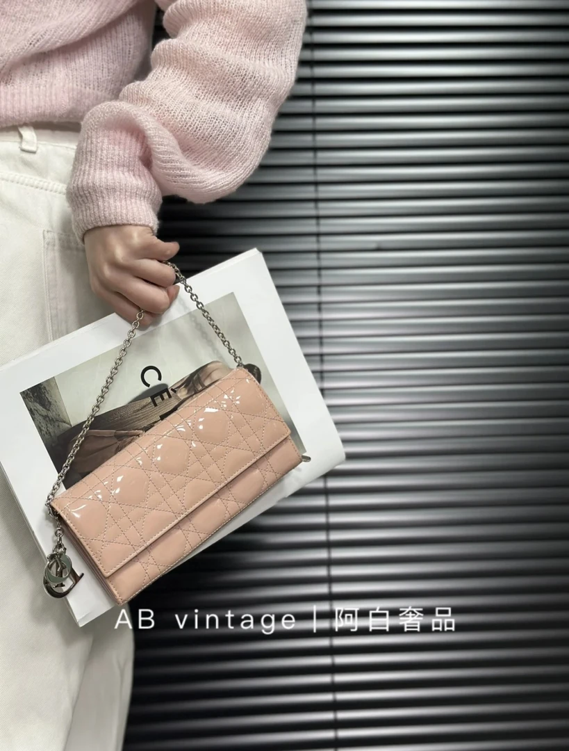 95新 DIOR/迪奥 阿白奢品/Dior 漆皮woc包