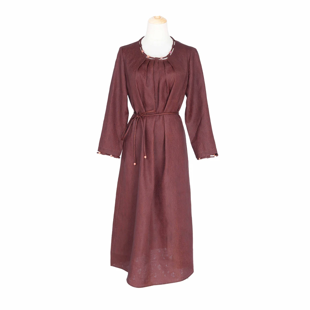 [夏月]FY8270135红云纱连衣裙